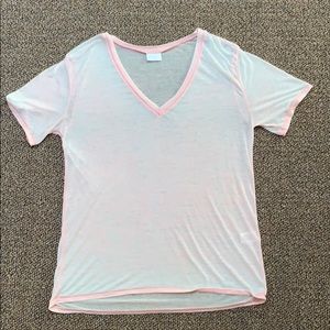 pink sheer baggy shirt